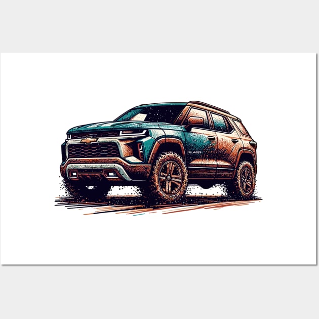 Chevrolet Blazer Wall Art by Vehicles-Art